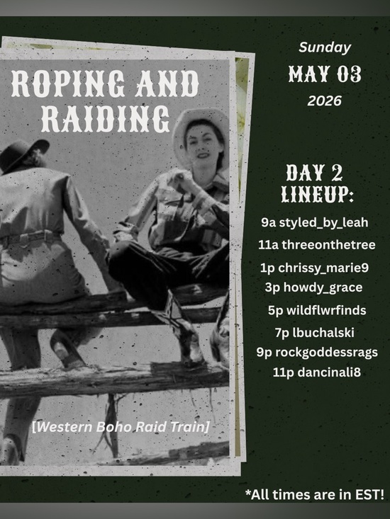 🤠🚂 ROPING & RAIDING Western Boho Train Show - Picture 2 of 12